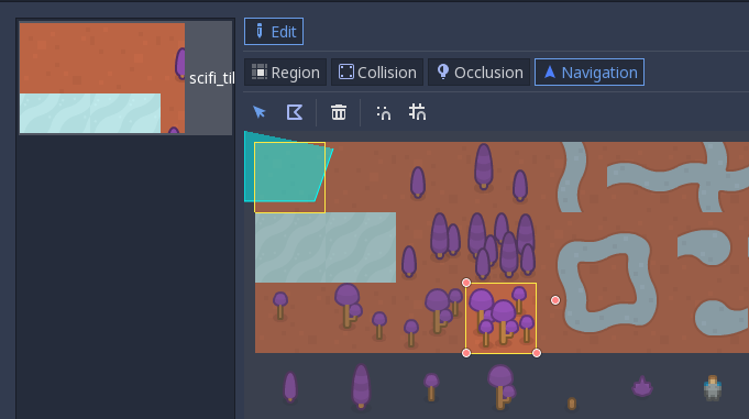 New TileSet Editor Navigation regions are not placed relative to the ...