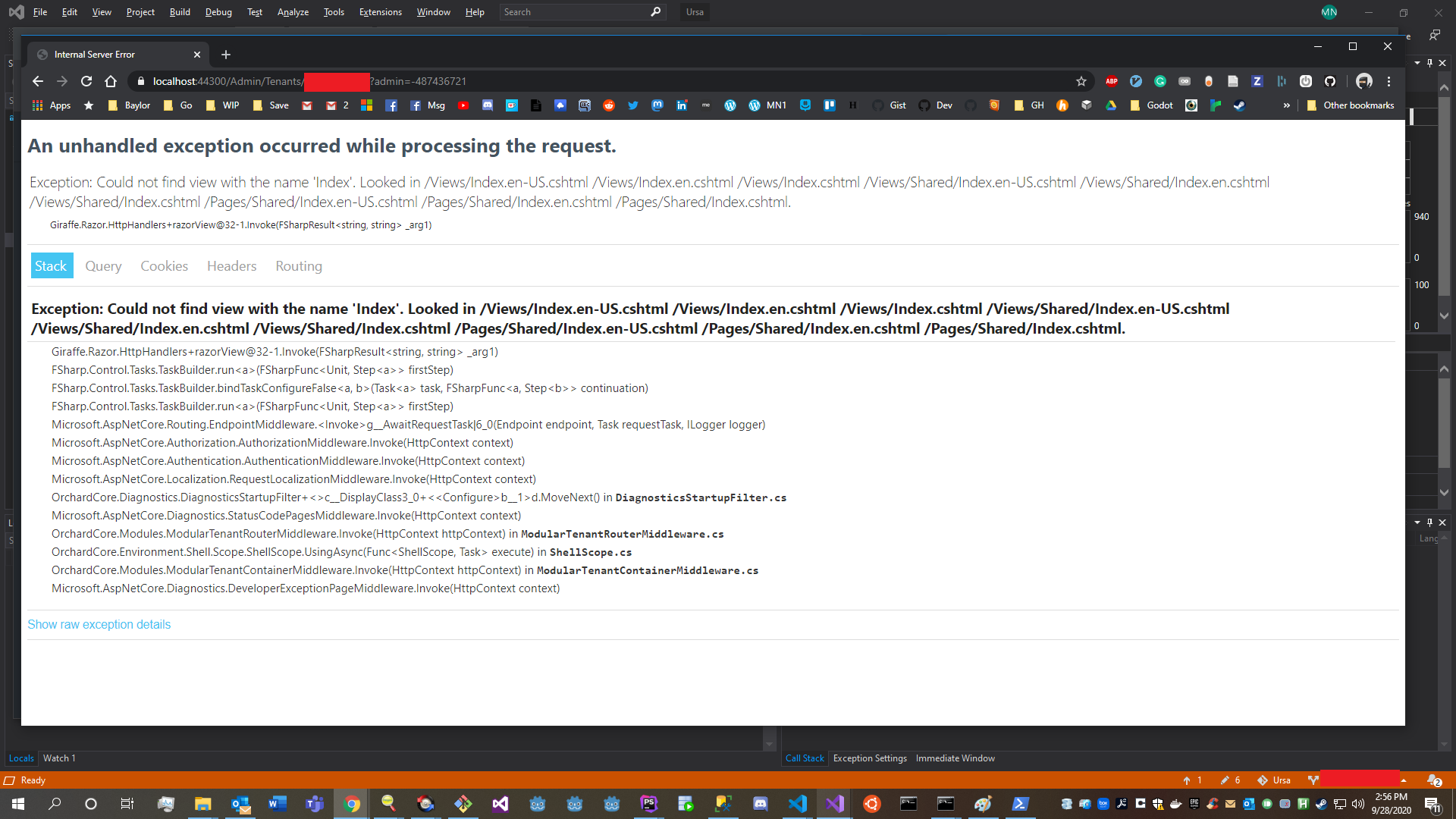 adminmenu_giraffe_view_not_found