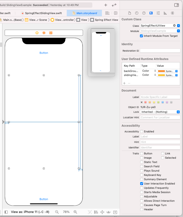 GitHub - HimanDhawan/SpringEffectSlidingView: The view enables user to ...
