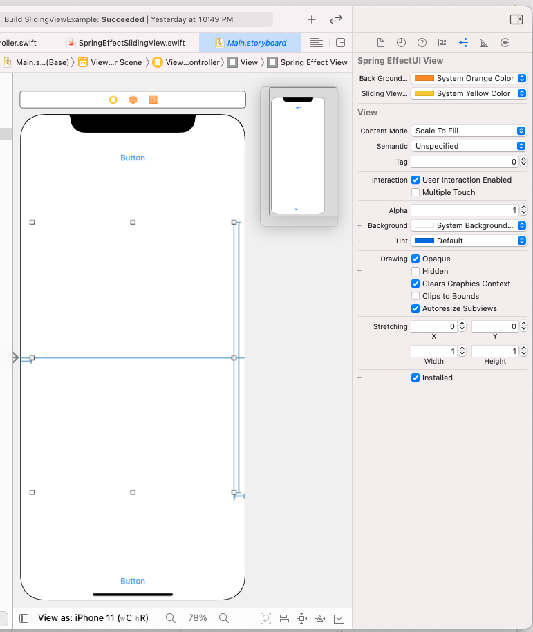 GitHub - HimanDhawan/SpringEffectSlidingView: The view enables user to ...