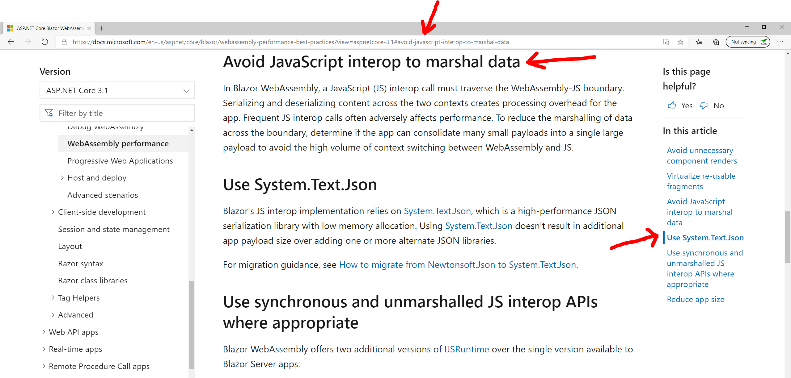 Confusing 'In this article' ToC behavior · Issue #2931 · MicrosoftDocs ...