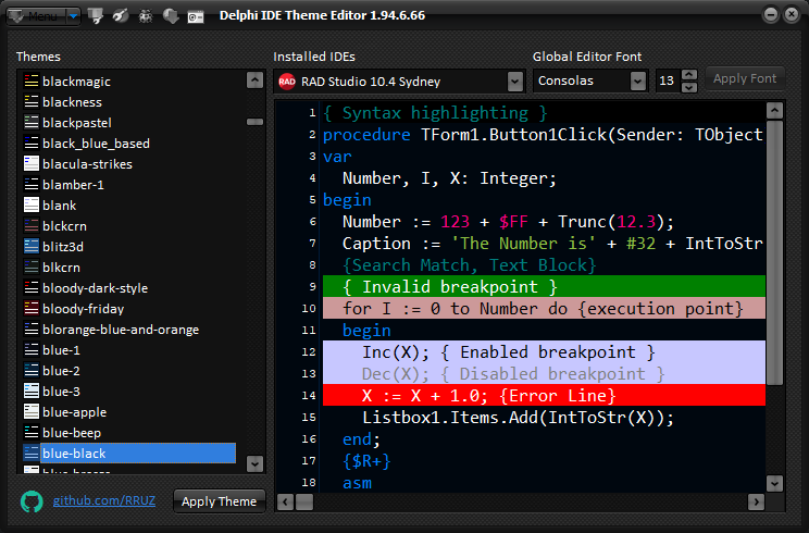 Add Support for Delphi 10.4 Sydney · Issue #129 · RRUZ/delphi-ide-theme ...