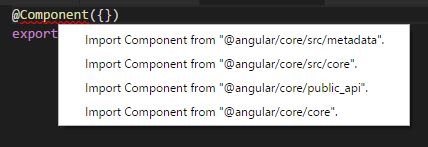 QuickFix should not target deeper than npm package root for import ...