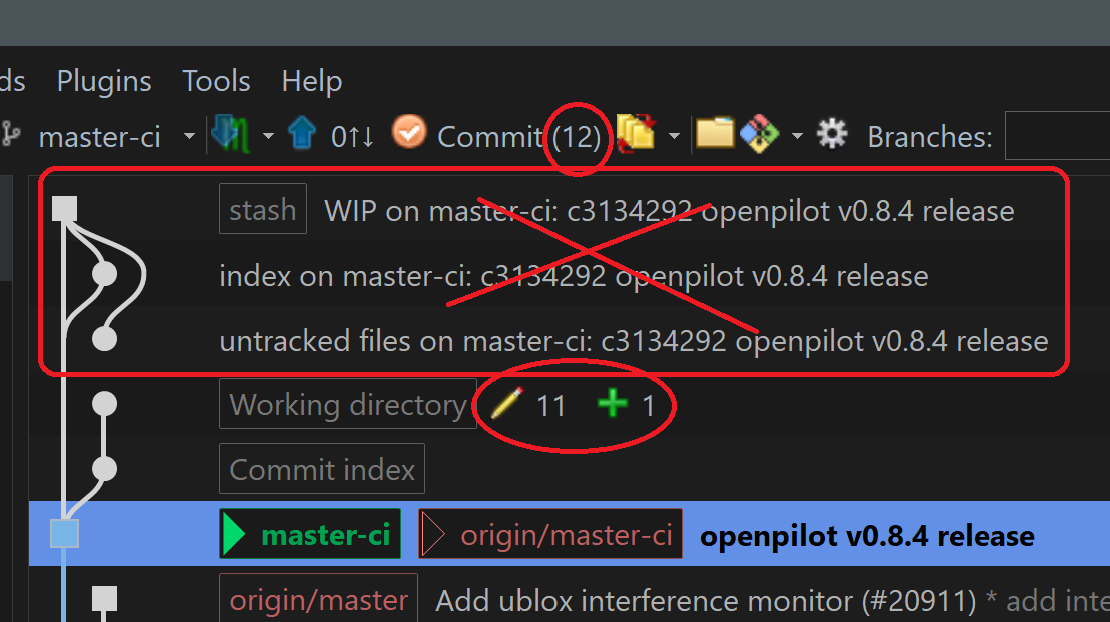 Commit graph does not redraw after stash pop · Issue #9208 ...