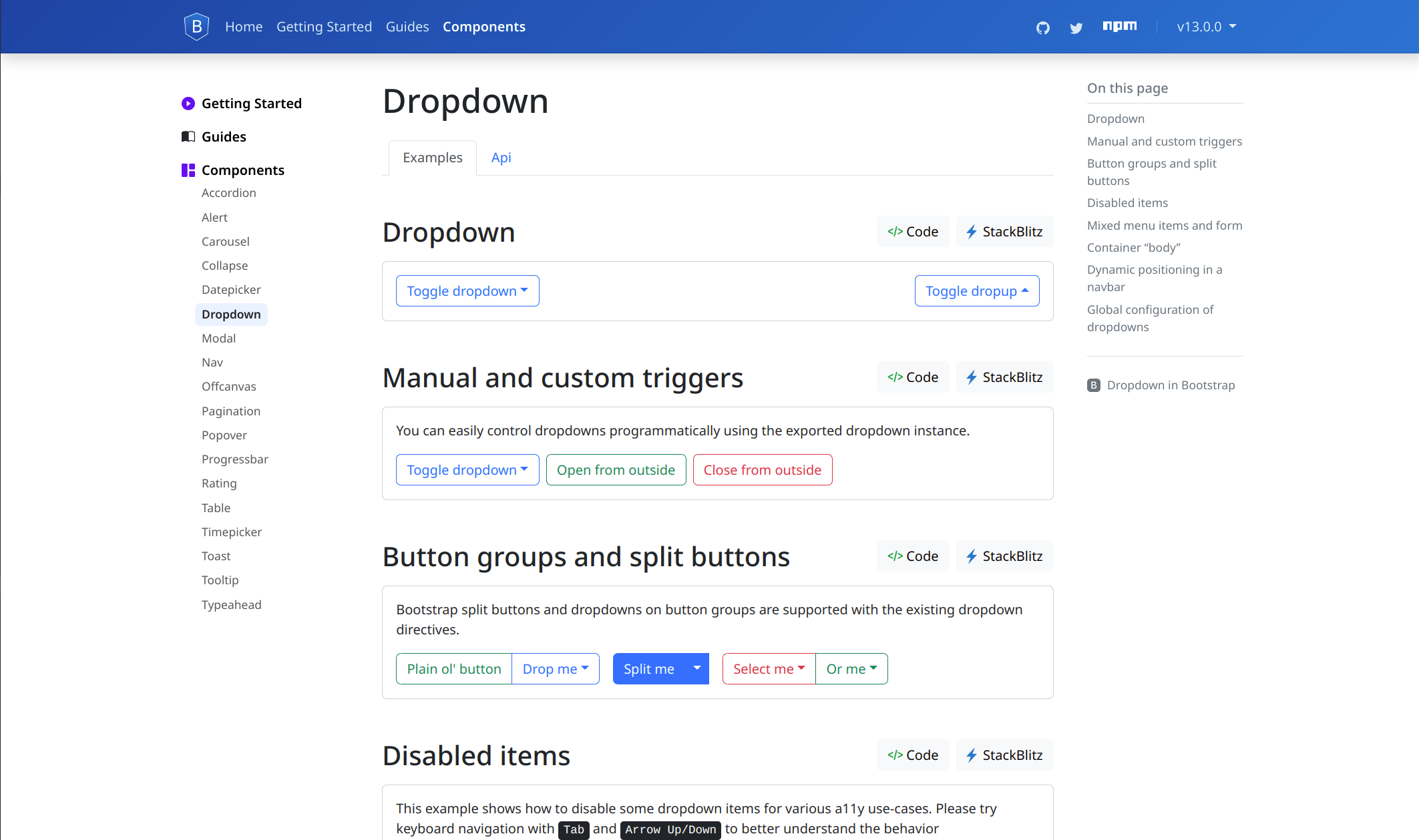 demo migrate nav and sidenav to offcanvas by Dafnik · Pull Request