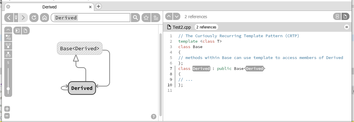 Curiously recurring template pattern isn't indexed · Issue #998 ...