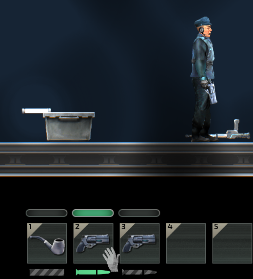 Inability to reload two weapons in hand at the same time, e.g. stun