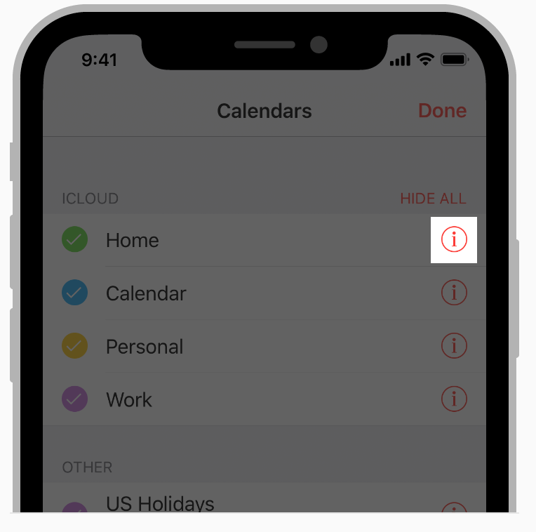 Detail Disclosure Buttons
