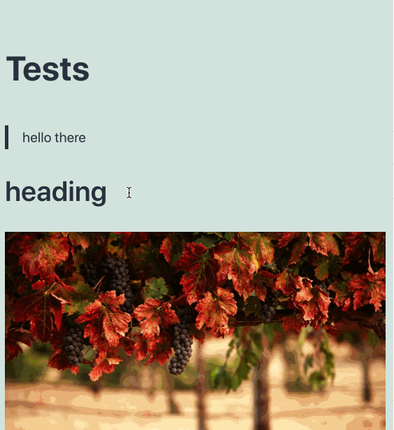 show the insertion point indicator bellow the inbetween inserter