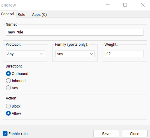 GUI weight field