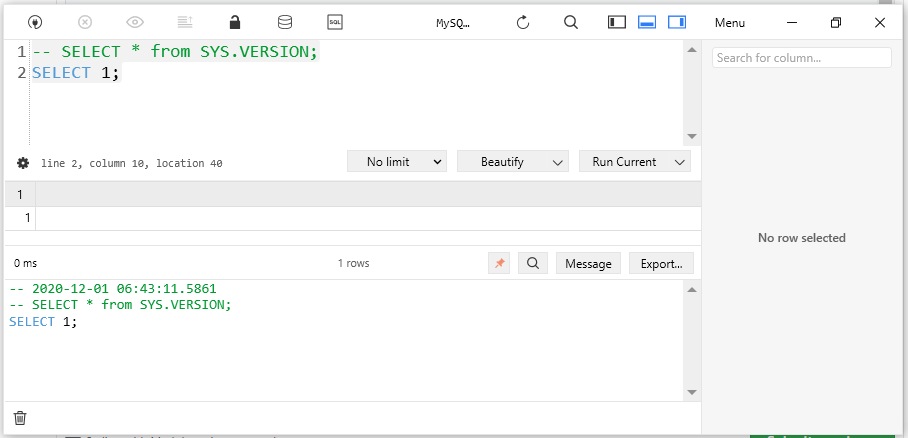 "Run Current" issues with comment blocks · Issue #332 · TablePlus ...