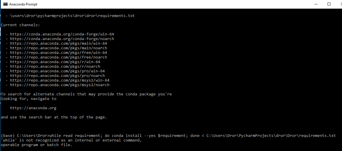 Install Python Dependency Packages From Requirements.Txt Using Conda. ·  Github