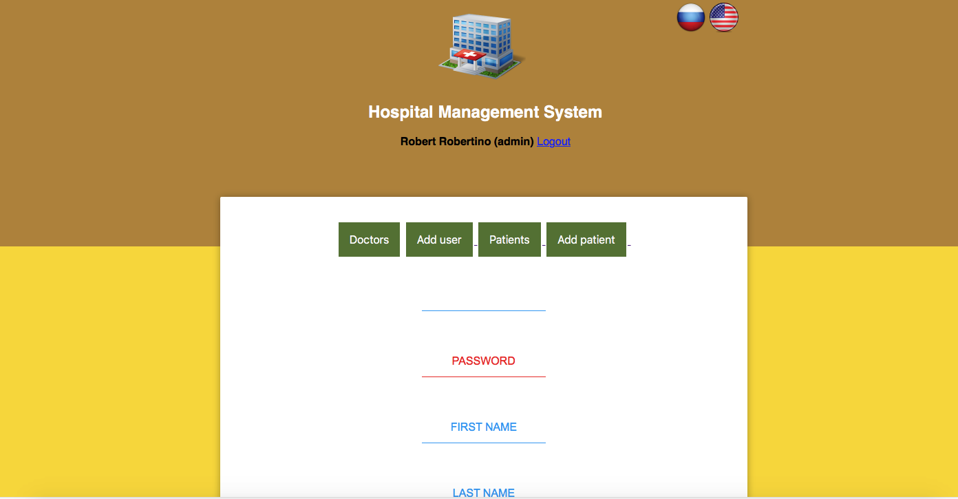 GitHub - AkopV/HospitalManagementSystem: init