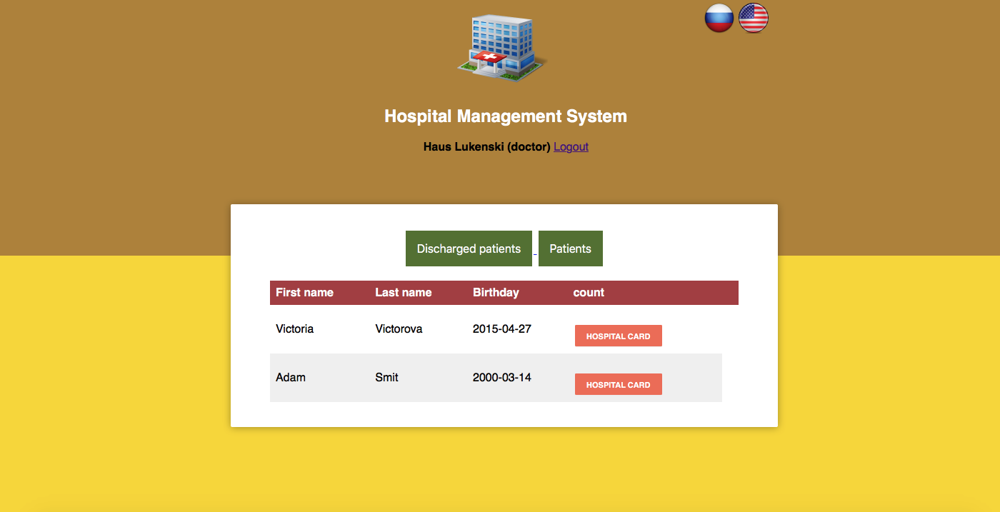 GitHub - AkopV/HospitalManagementSystem: init