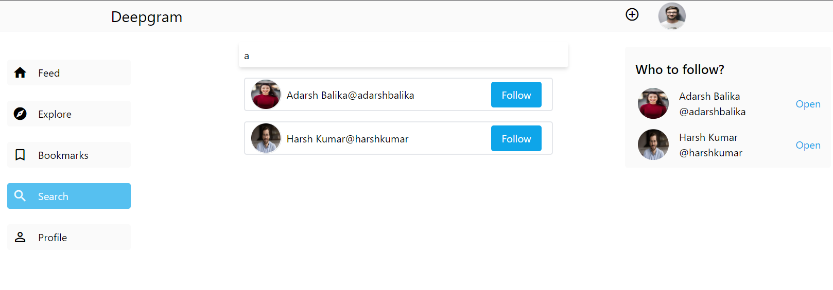 GitHub - yashpatel1797/DeepGram-React: Social media for movie ...
