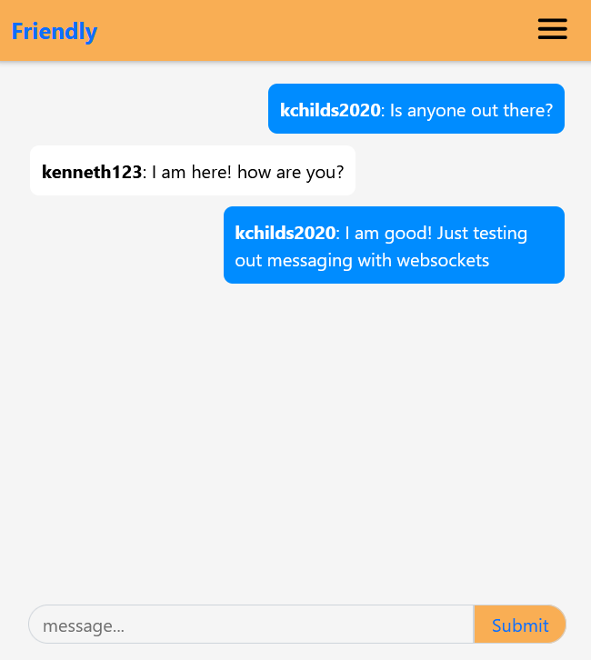 GitHub - Matthew-Daly/friendly: Social Media Application (old school ...