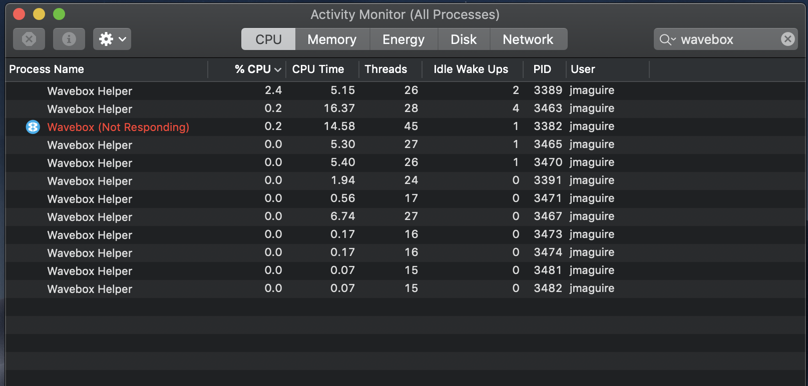 Not Responding MacOS Mojave · Issue #1078 · wavebox/waveboxapp · GitHub