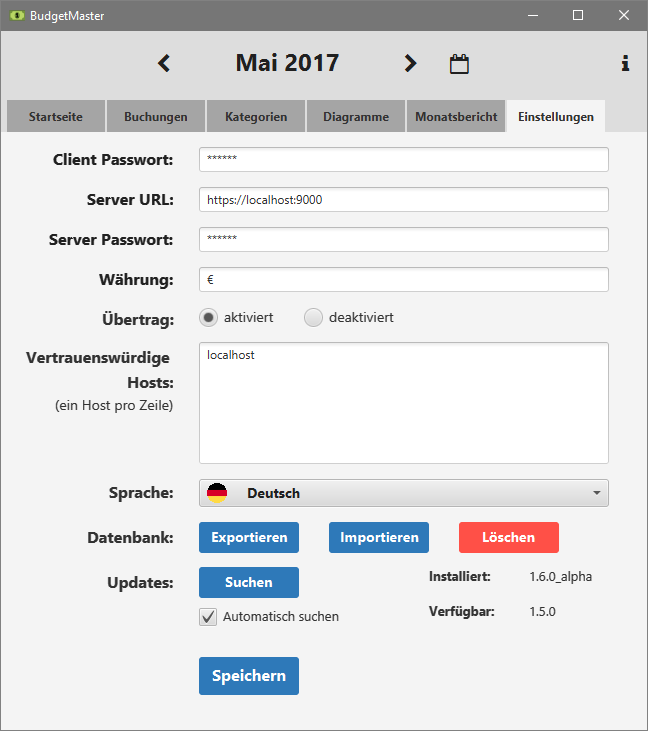 
einstellungen
