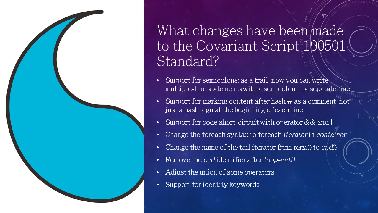 Standard changes