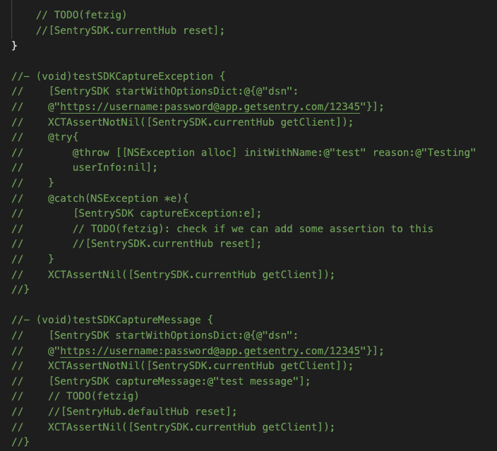 Delete all dead code · Issue #903 · getsentry/sentry-cocoa · GitHub