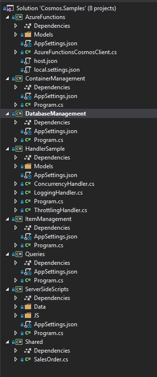 Sample v3 Solution missing resources · Issue #52 · Azure/azure-cosmos ...