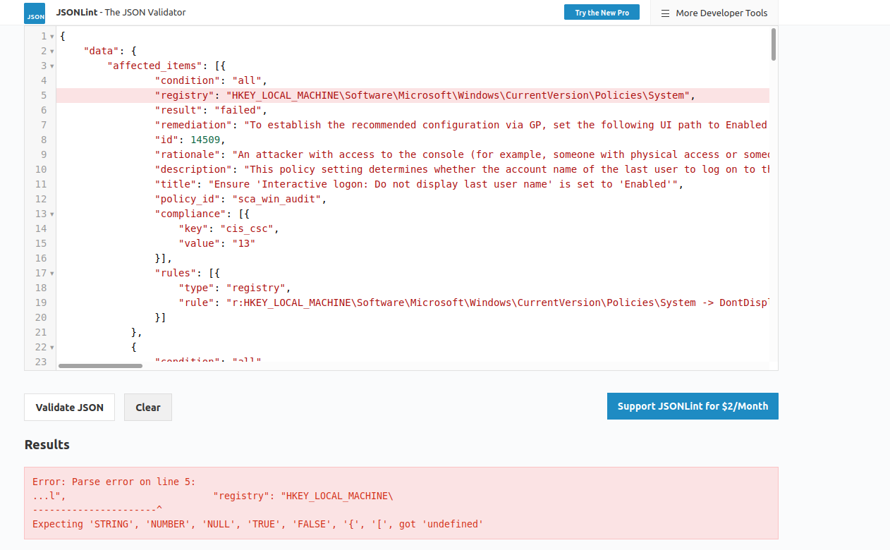 Backslash breaks the exported JSON result · Issue #3902 · wazuh/wazuh ...