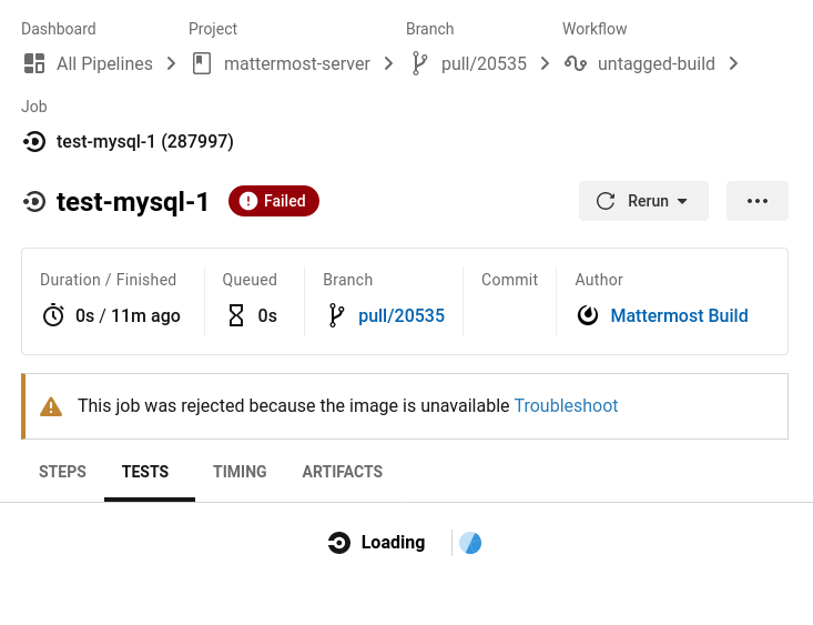 mattermost-build-error