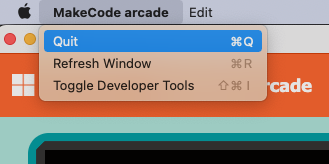"Quit" is in the wrong spot · Issue #3956 · microsoft/pxt-arcade · GitHub