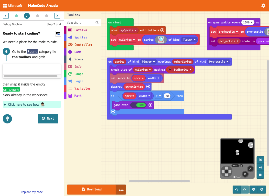 No way to debug in a tutorial anymore? · Issue #5370 · microsoft/pxt ...