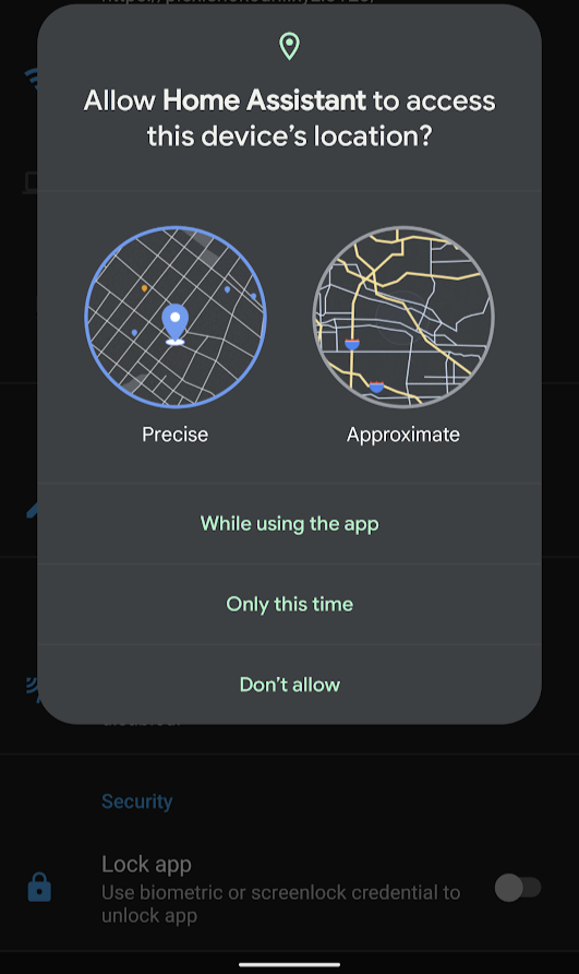 Device not connected to local push notifications · Issue 2312 · home