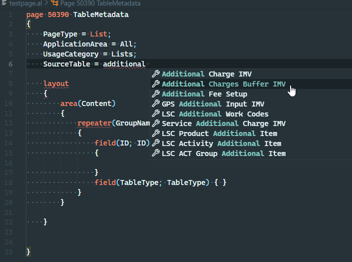 Better code visibility for Temporary Table · Issue #6810 · microsoft/AL ...