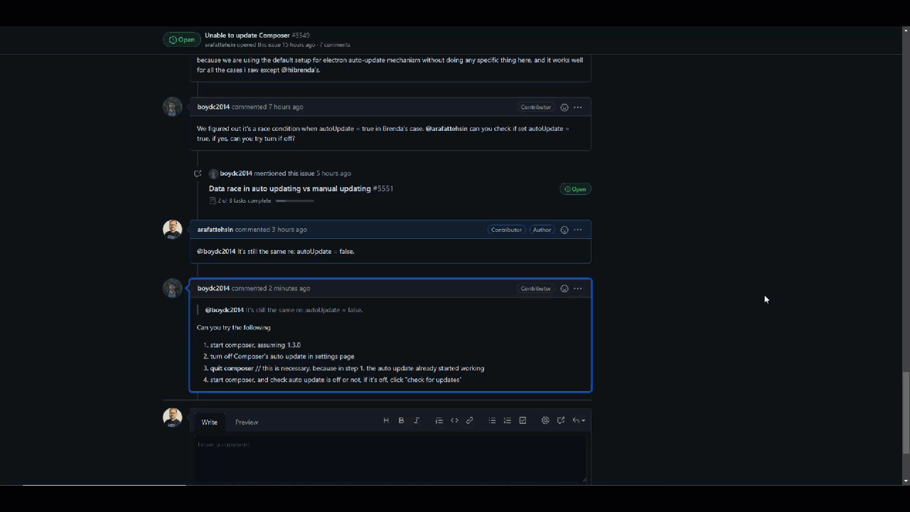 Unable to update Composer · Issue #5549 · microsoft/BotFramework ...
