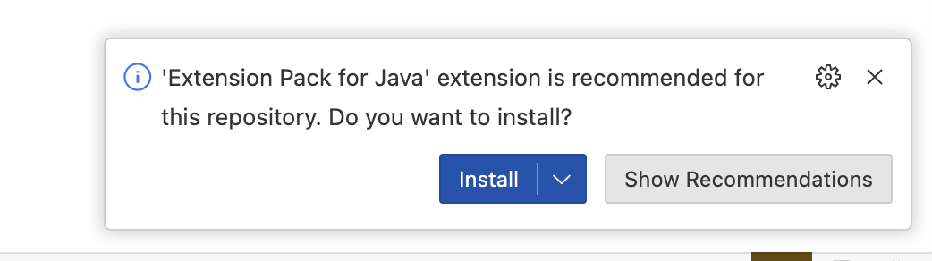 Extension pack for Java recommended to a JS project · Issue #177488 ...