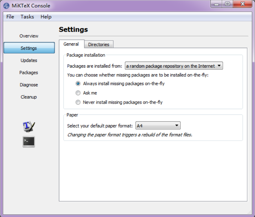 install packages texmaker