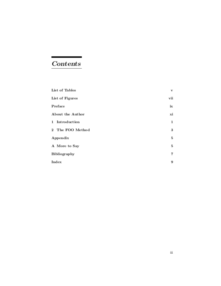 contents page