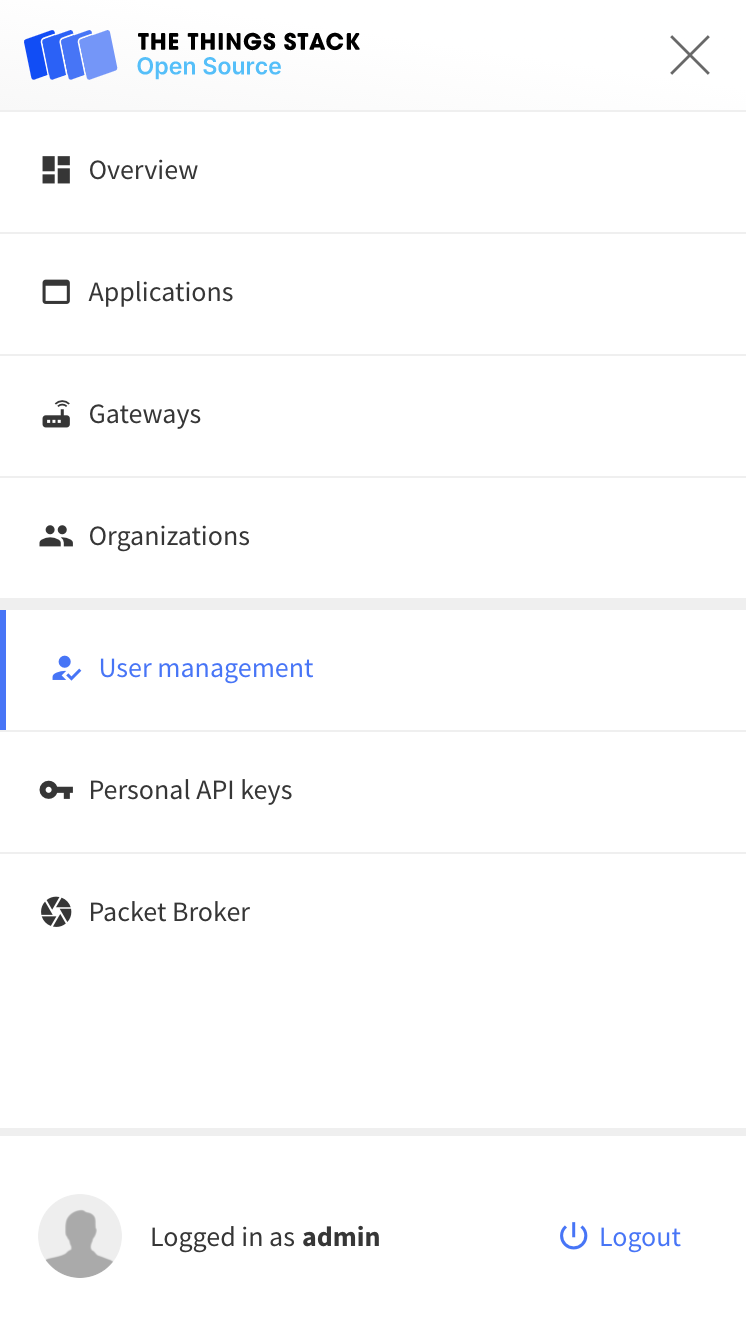 Profile settings not reachable in mobile view in the Console · Issue 4748 ·