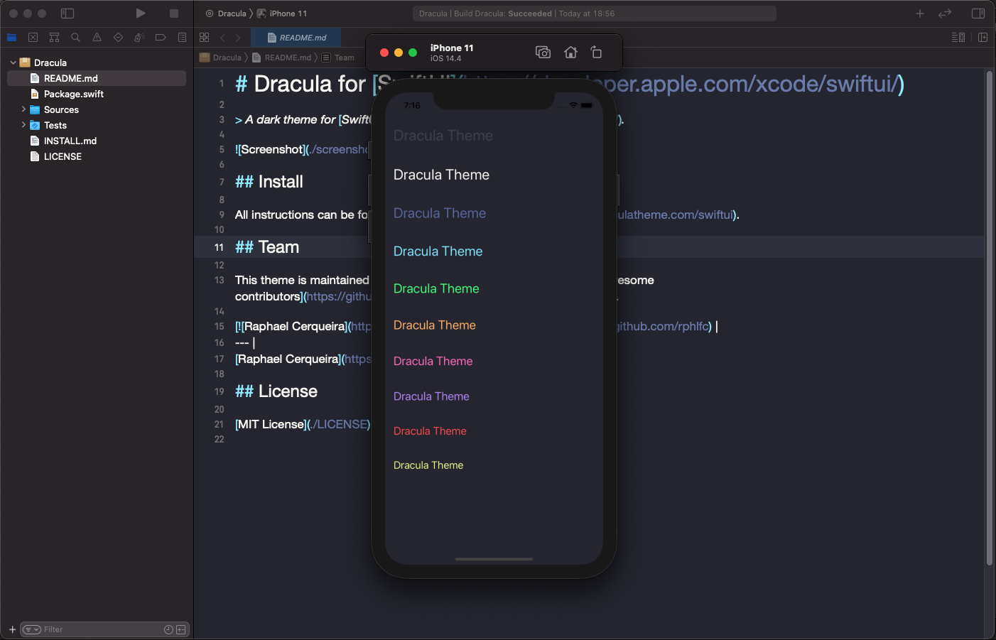 GitHub - rphlfc/DraculaThemeSwiftUI: Tema Dracula para SwiftUI · GitHub