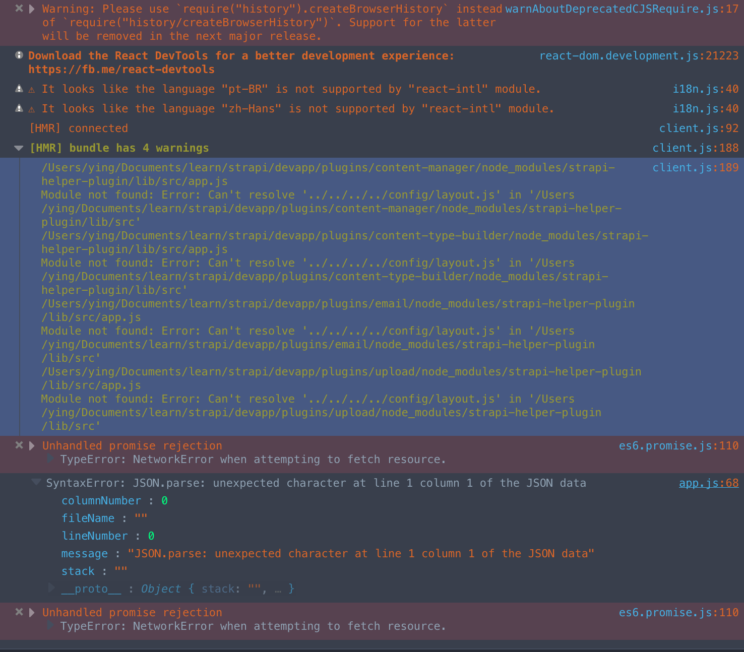 development admin run error · Issue #3034 · strapi/strapi · GitHub