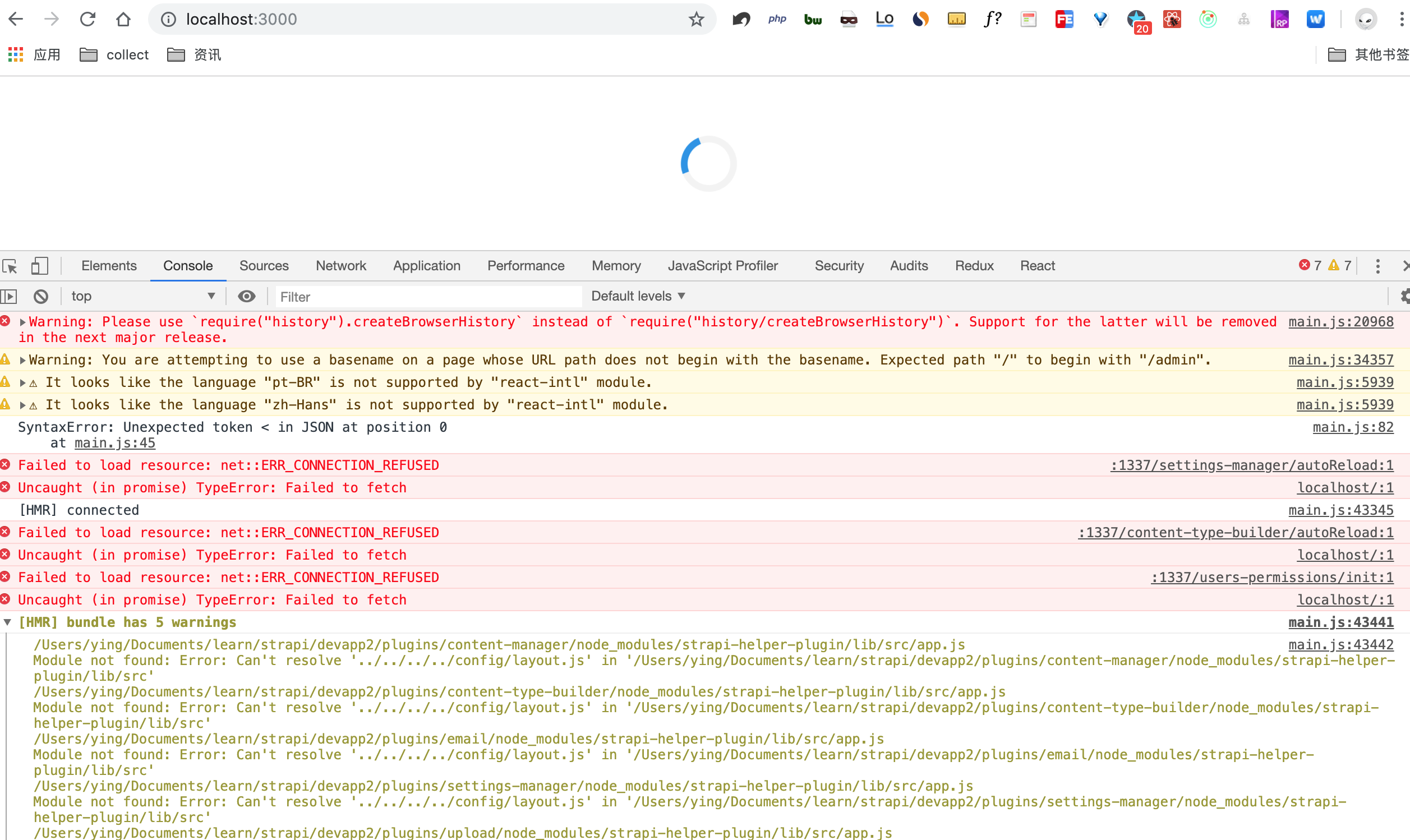 development admin run error · Issue #3034 · strapi/strapi · GitHub
