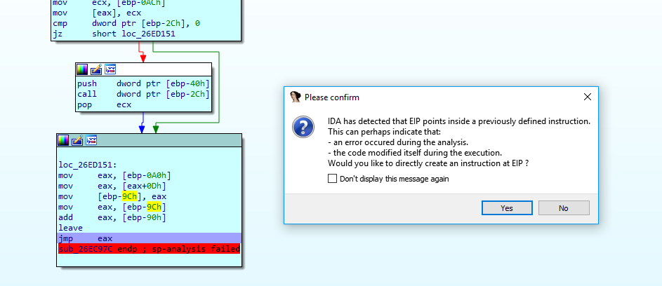 Broken Disassembly in IDA