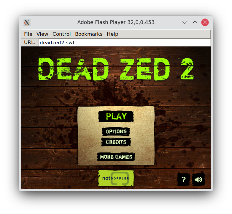Dead Zed 2 main menu button text misaligned · Issue 706 · lightspark