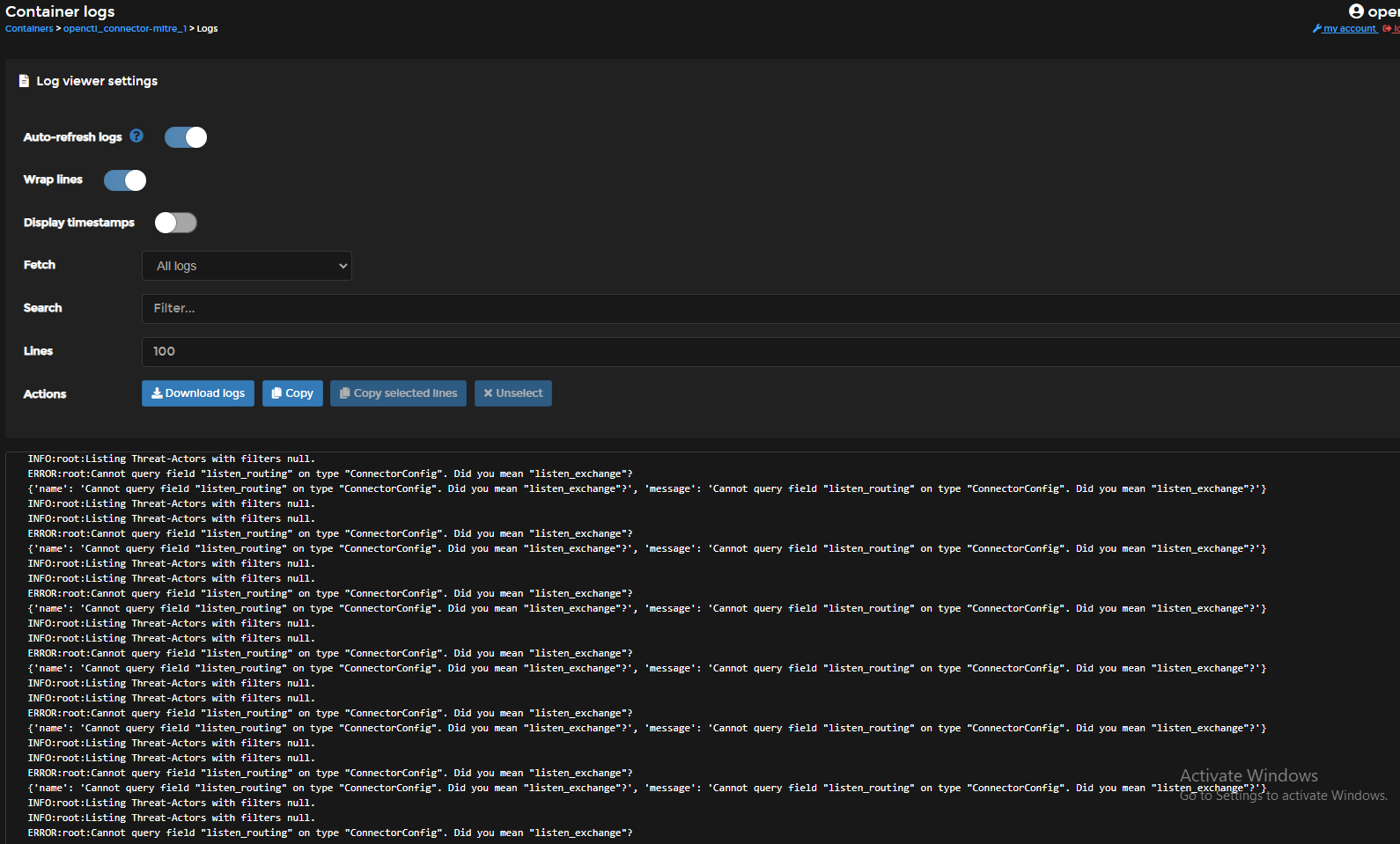 Connector listen_routing Error · Issue #929 · OpenCTI-Platform ...