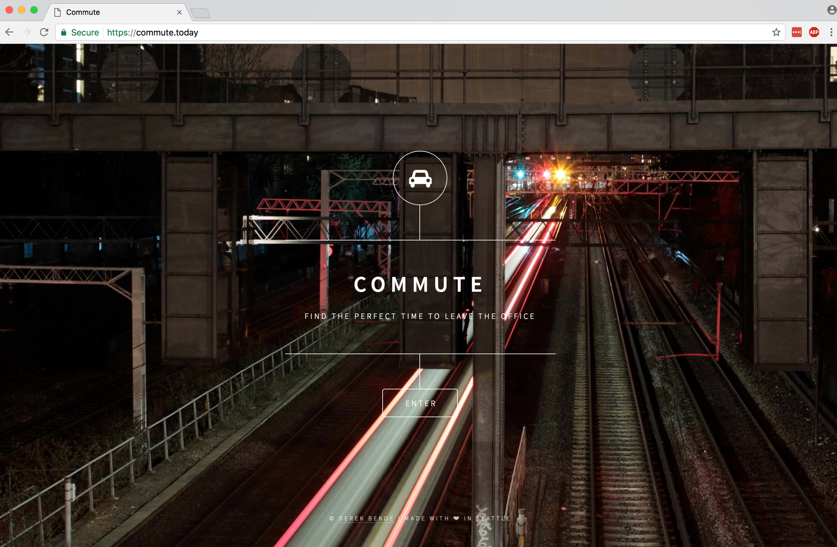 Commute App Running