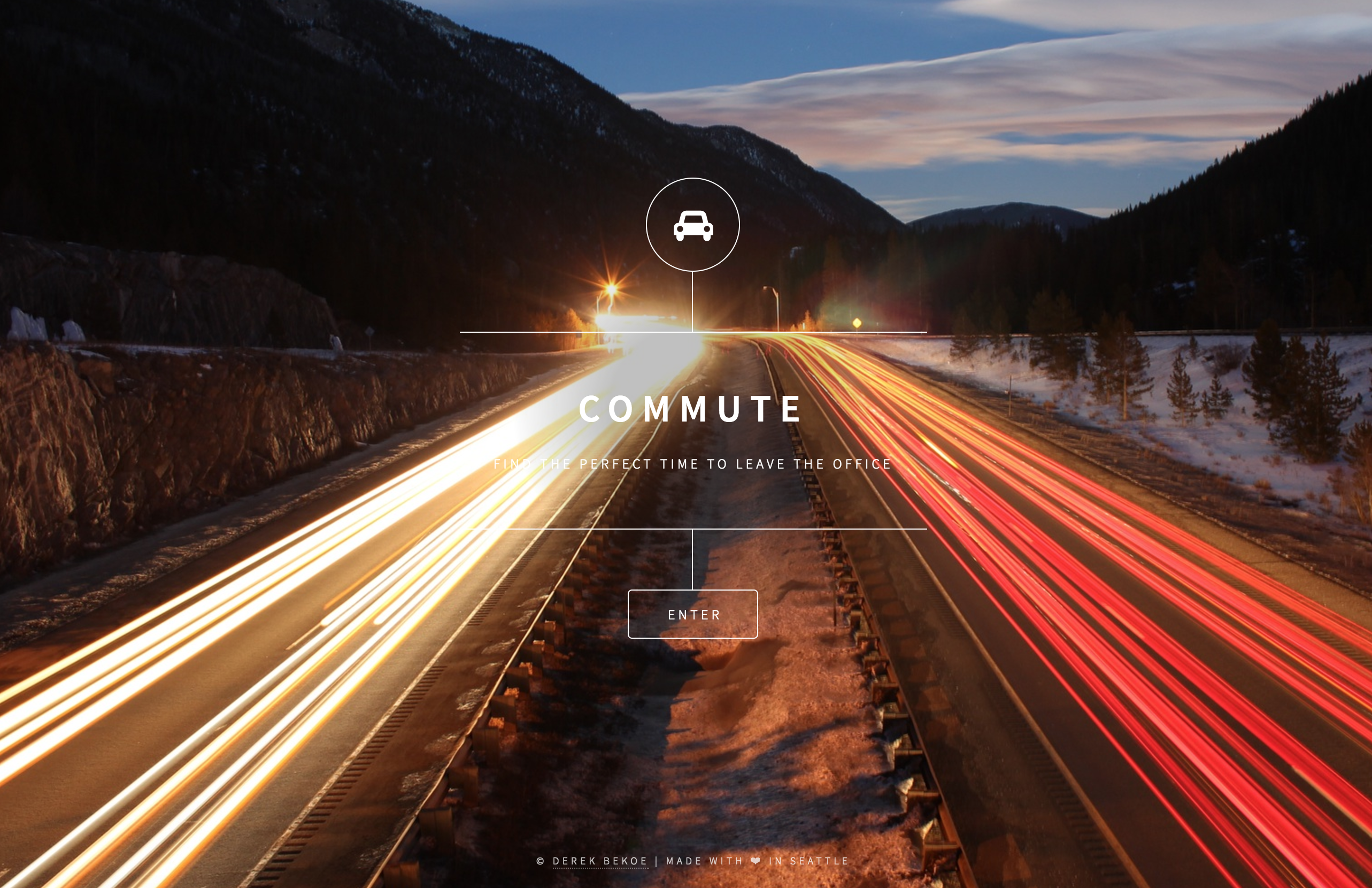 Commute Homepage