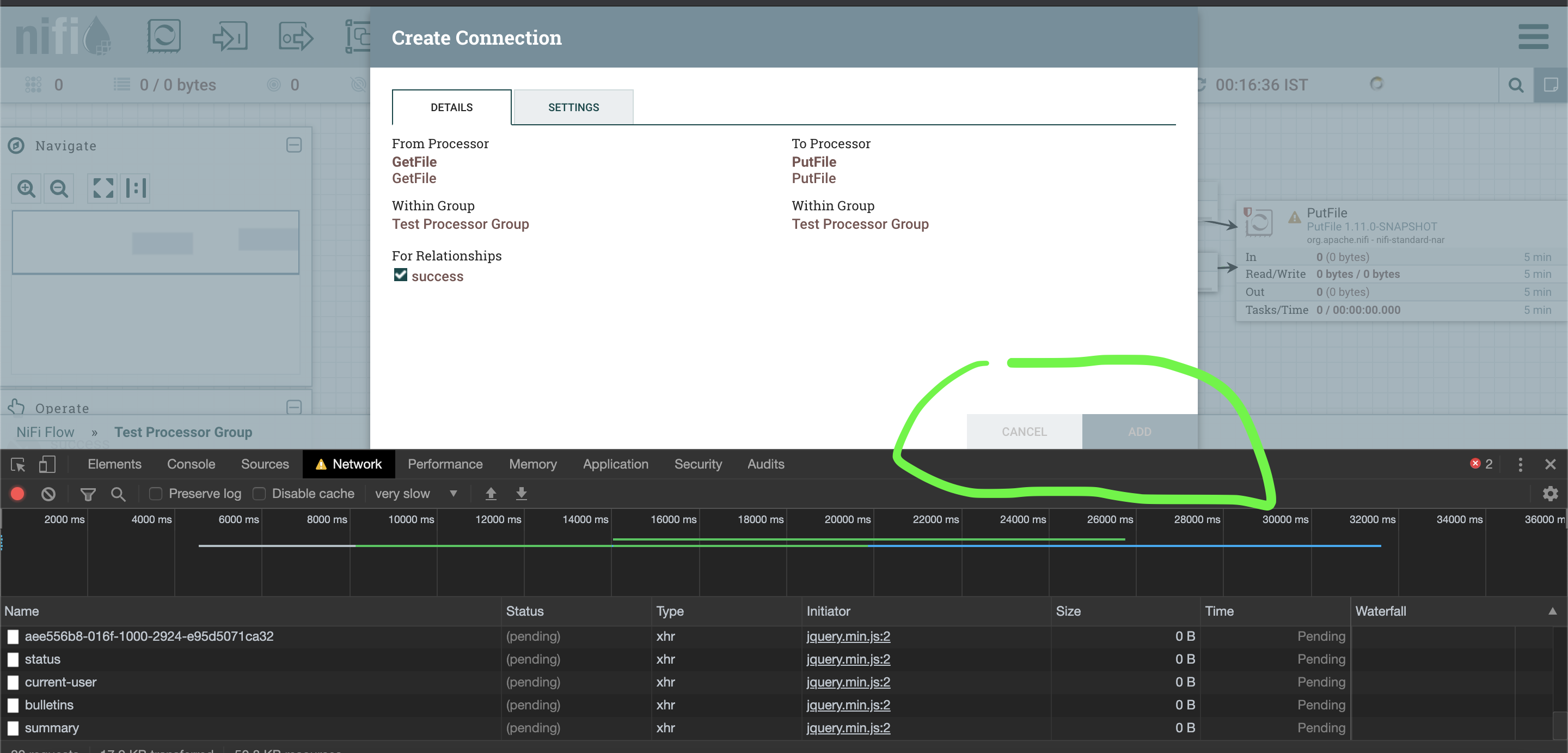 add connection after fix