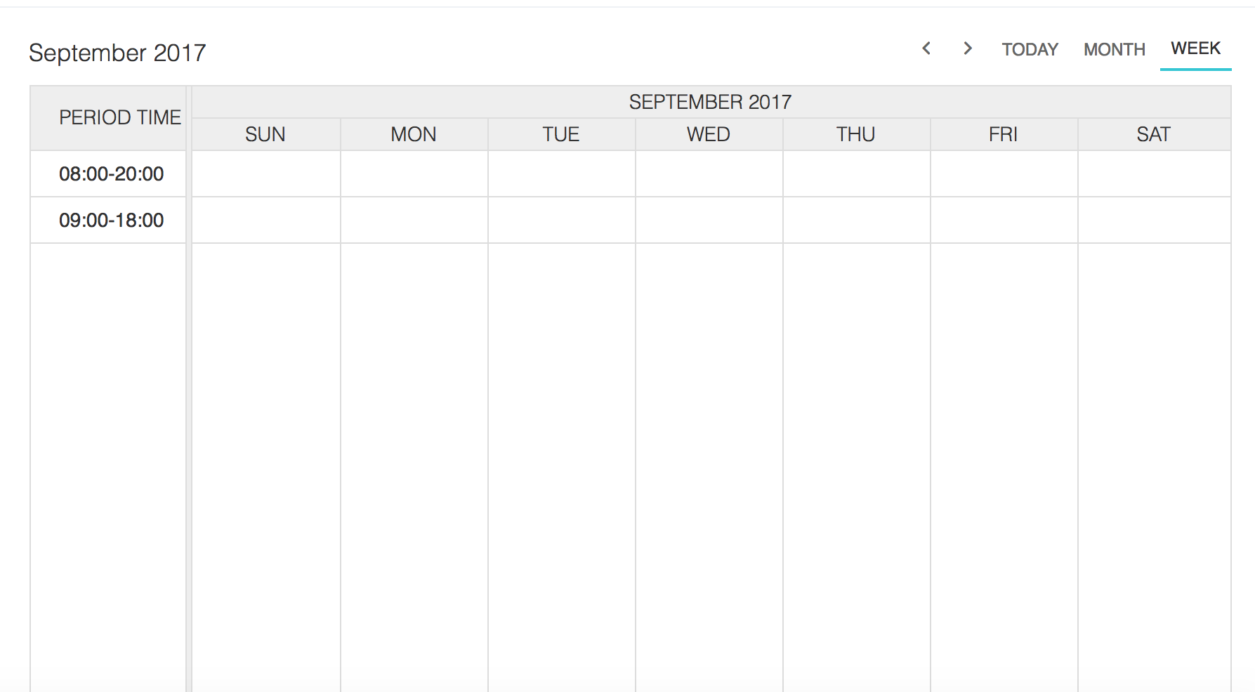 View timeline (group head column day of week) · Issue 3762