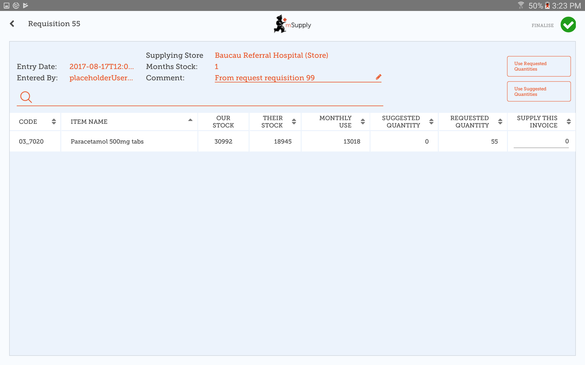 Weird value "placeholderUser" as value in response requisitions · Issue ...