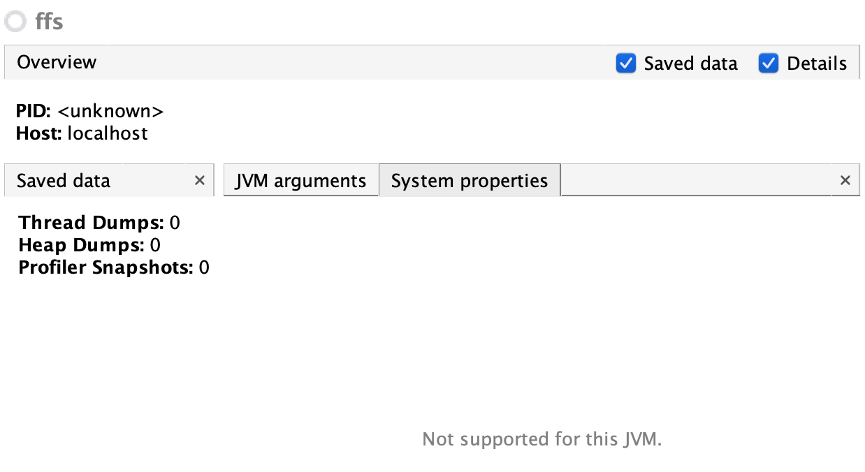 Taking Heap Dump does not work for tunnelled connection to a remote
