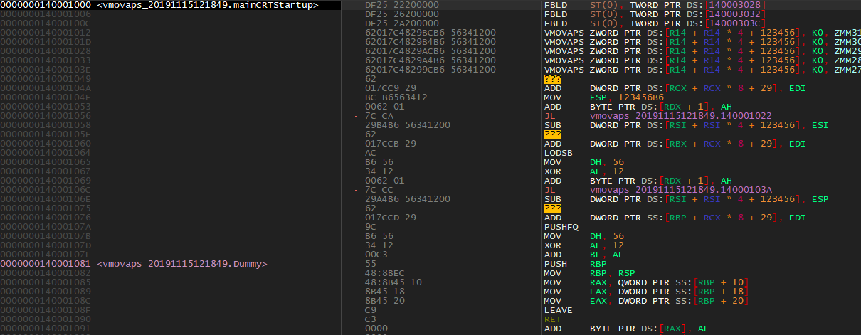 Multiple disassembler errors on vector instructions · Issue #2266 ...