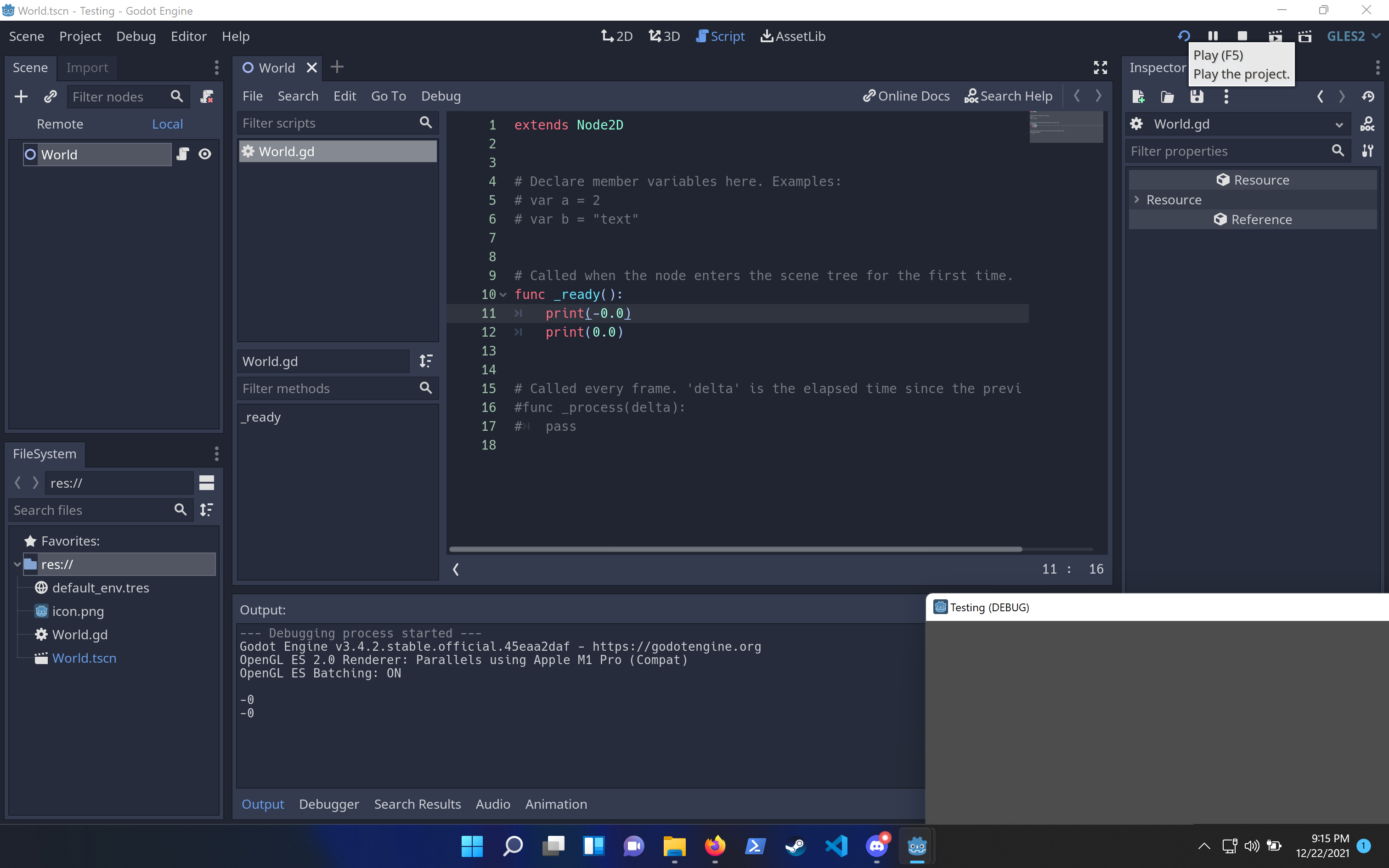 Window location when running projects is incorrect on Windows 11 with ...